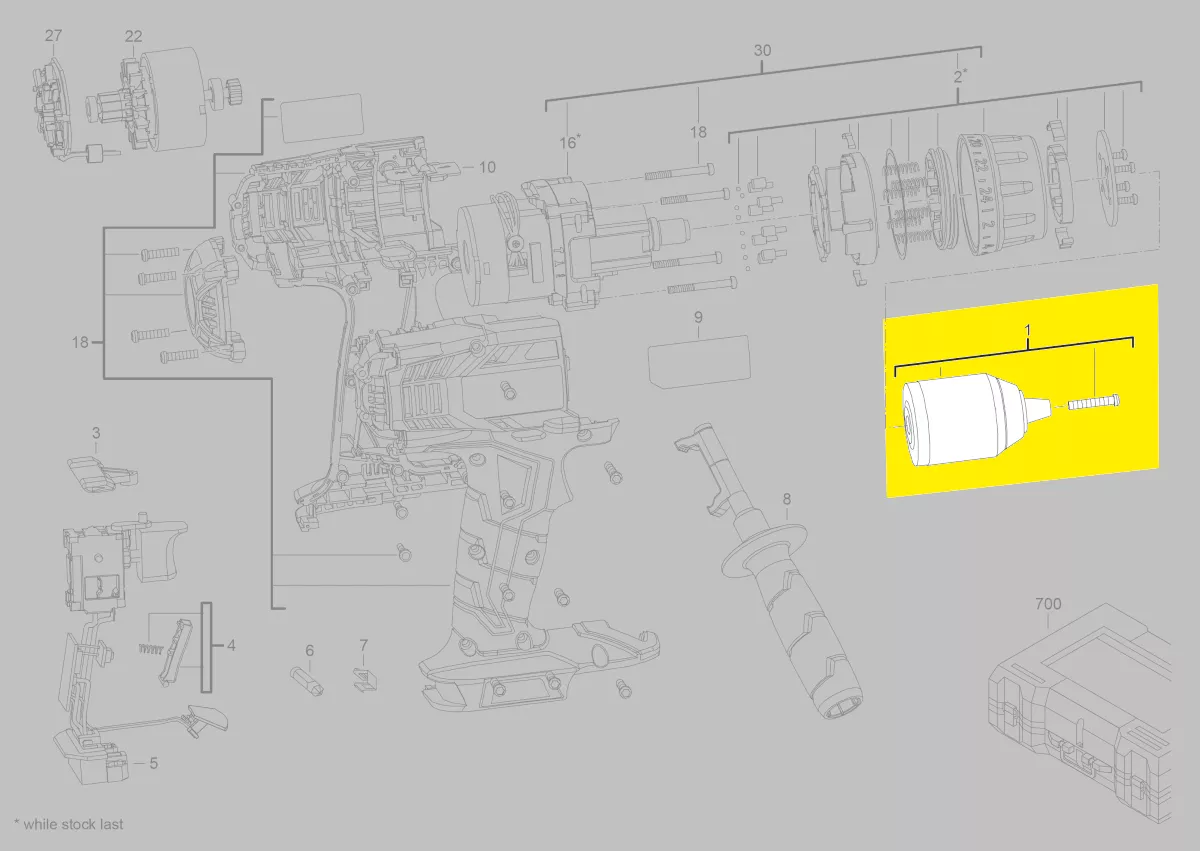 Mandrin réf. 4931435076 AEG